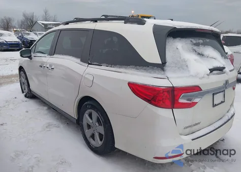 2019 Honda Odyssey Ex-L z USA, uszkodzony, nr VIN 5FNRL6H7XKB110061